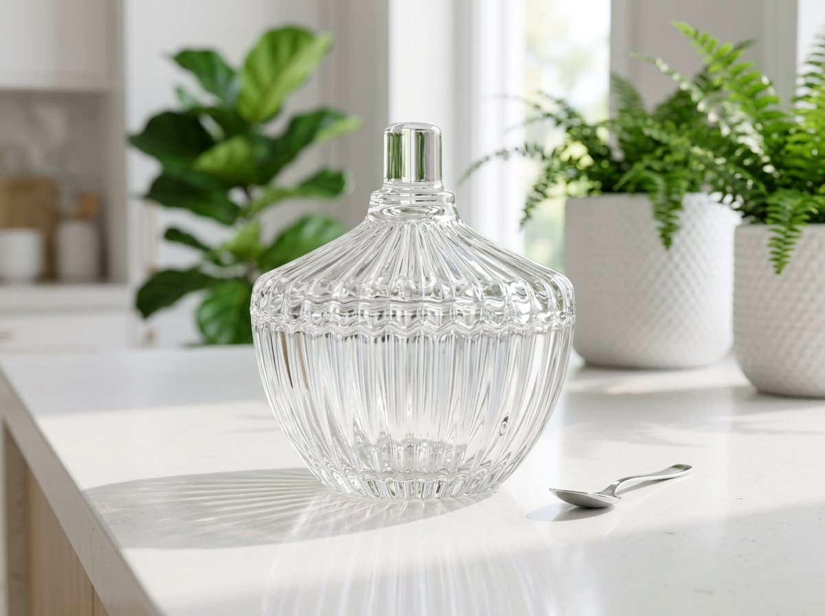 Miss Well Fluted Confectionery Jar with Lid