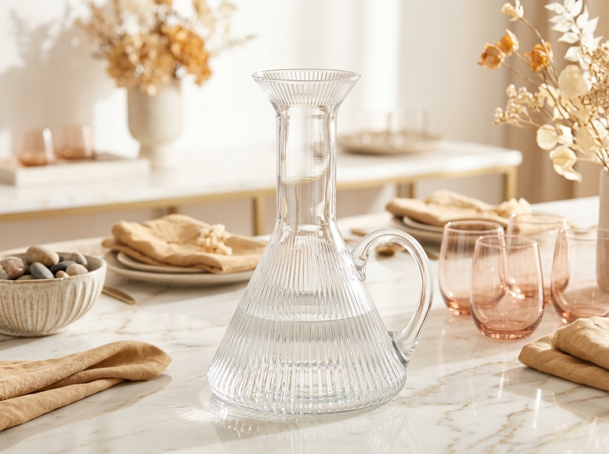 Süslü Home Conical Beverage Decanter with Handle