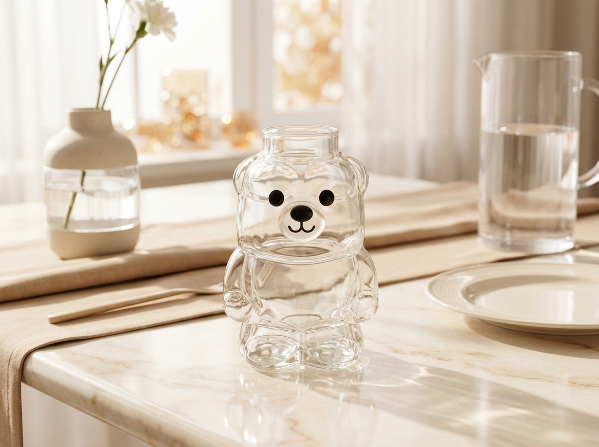 Süslü Home Clear Bear Double-Wall Tumbler