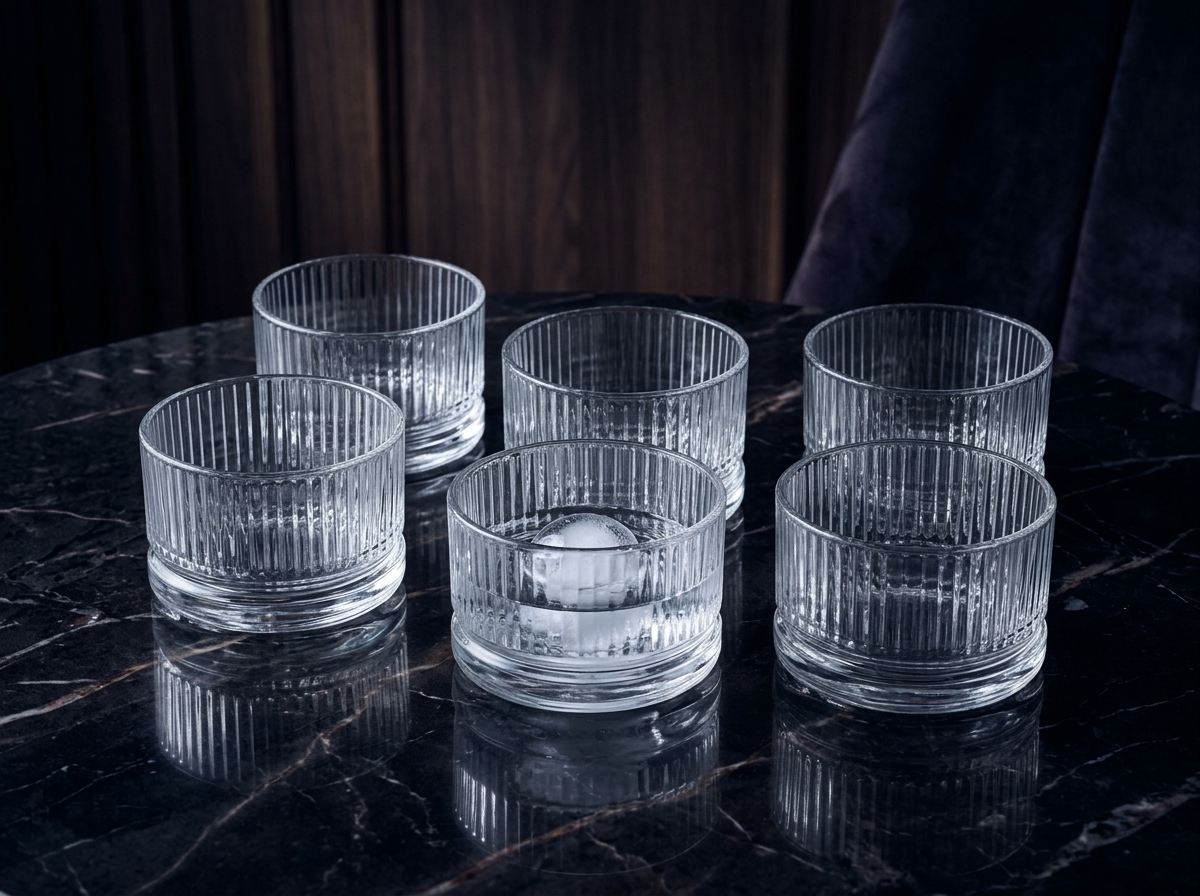 Tullo 6-Piece Heavy Fluted Tumbler Set