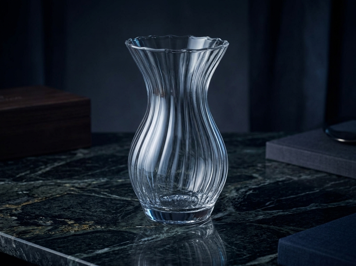 Tullo Sculptural Fluted Flower Vase